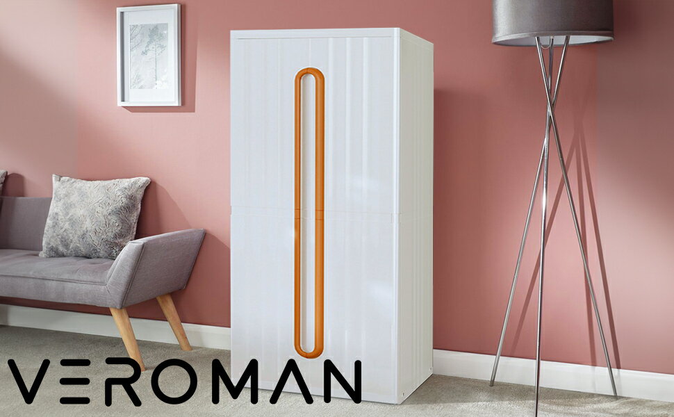 VeroMan キッズ収納ラック 収納ラック 衣装棚 クローゼット 収納 キッズ キッズルーム 子供部屋 キッズインテリア 韓国インテリア 韓国家具 [幅60cm 高さ142cm]