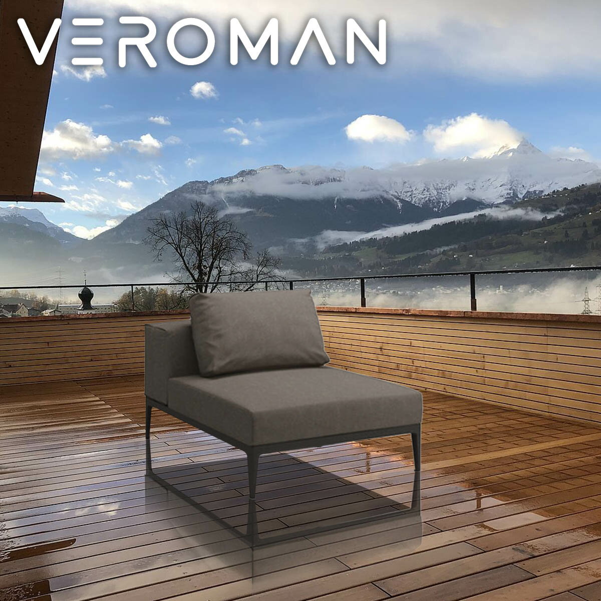 VeroMan ソファ チェア カウチ 組み合わせ自由 一人掛け 肘掛けなし アウトドア家具 アウトドア インドア 屋外 室内 プールサイド 庭 韓国インテリア