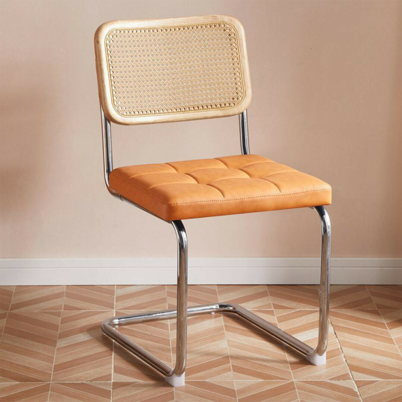 VeroMan ラタン編みチェア チェア 椅子 ダイニングチェア 通気性抜群 ラタン編み ふんわりと自然を感じる ラタン 藤 天然藤 モダン レトロ アンティーク 韓国インテリア