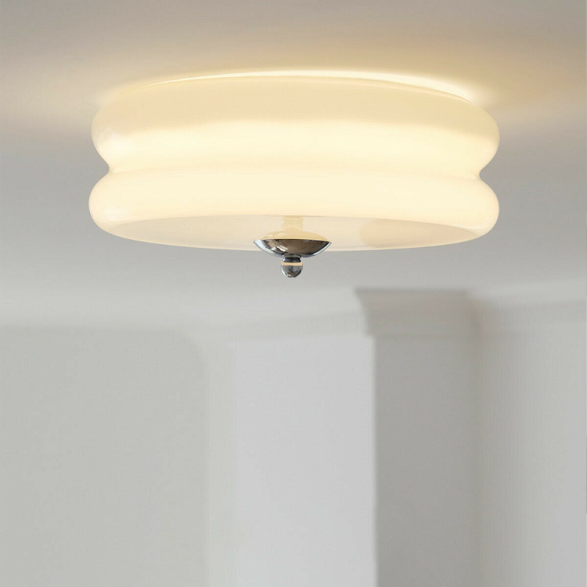 [直径32cm] VeroMan ライト シーリングライト 照明 間接照明 天井照明 リビング照明 シンプル モダン レトロ 韓国インテリア ※要配線工事