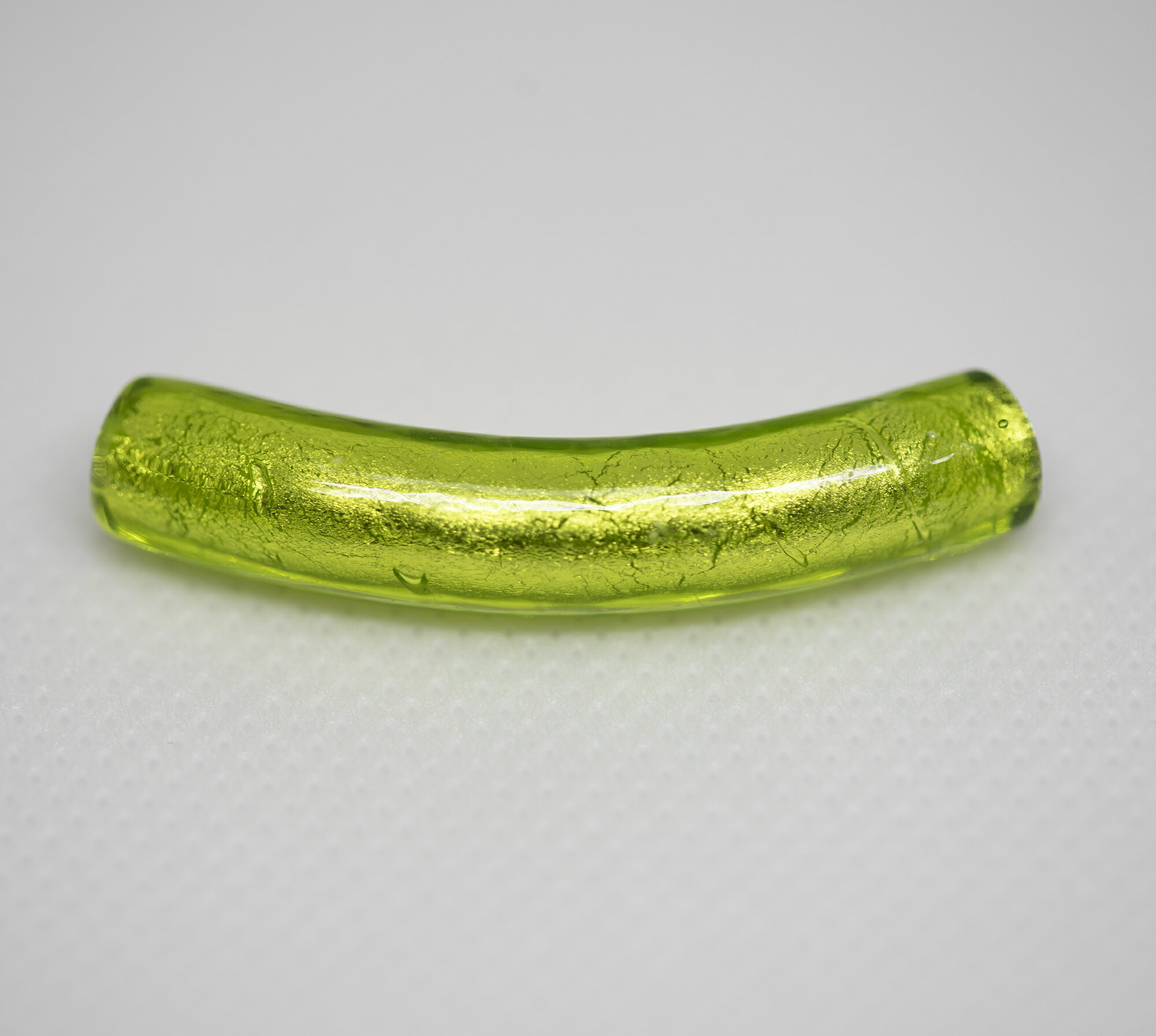 ベネチアンビーズ マカロニ ホワイトゴールド/エルバ ビーズストーン ハンドメイド ビーズアクセサリー