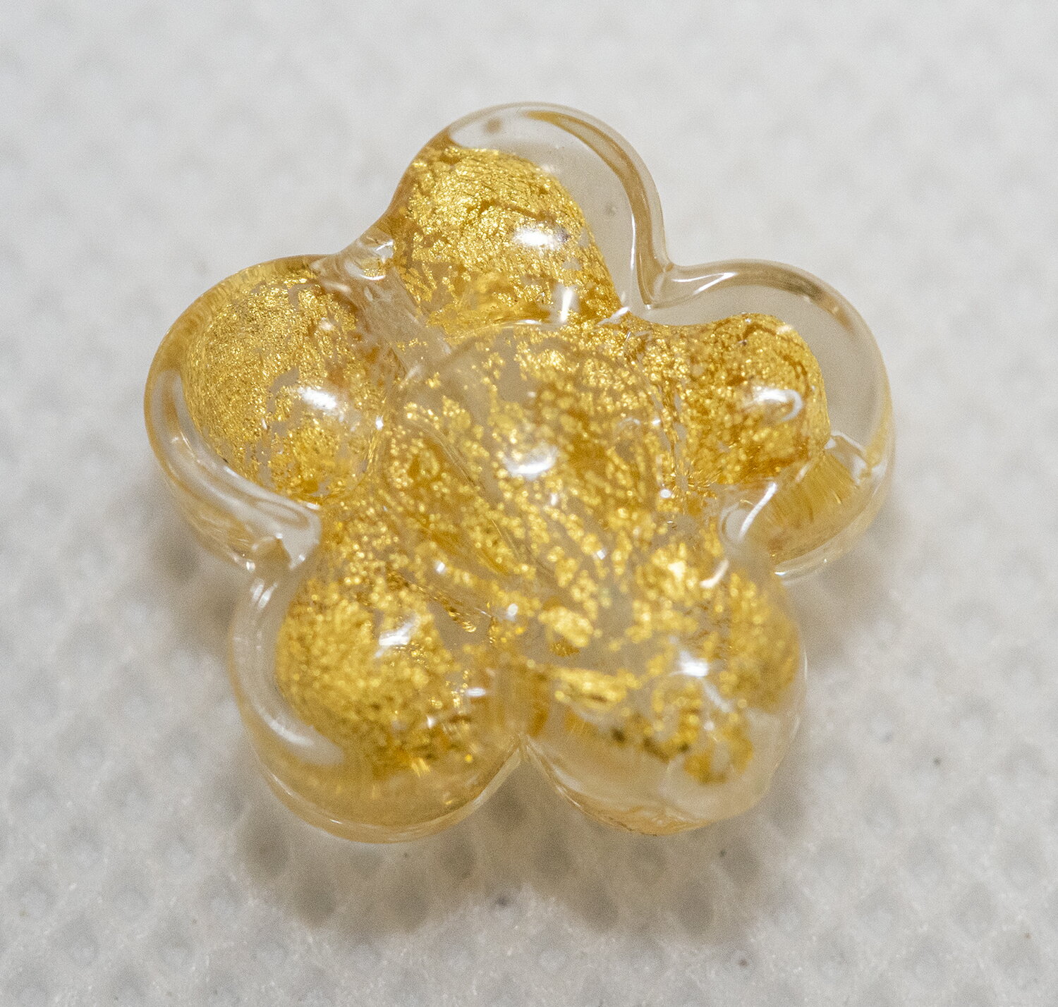 ベネチアンビーズ フィオーレ ゴールド/クリスタル アクセサリーパーツ ビーズストーン