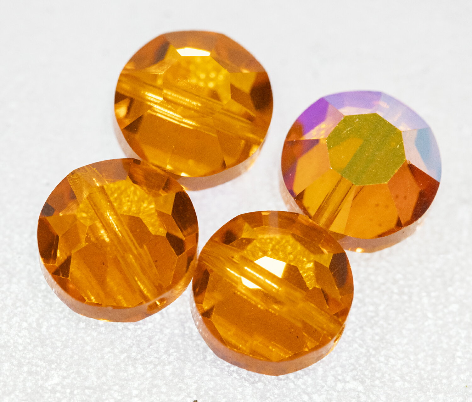 ヴィンテージ スワロフスキー ビーズ ヒヤシンスAB #5100 8ミリ 4個 ビーズパーツ アクセサリーパーツ スワロ