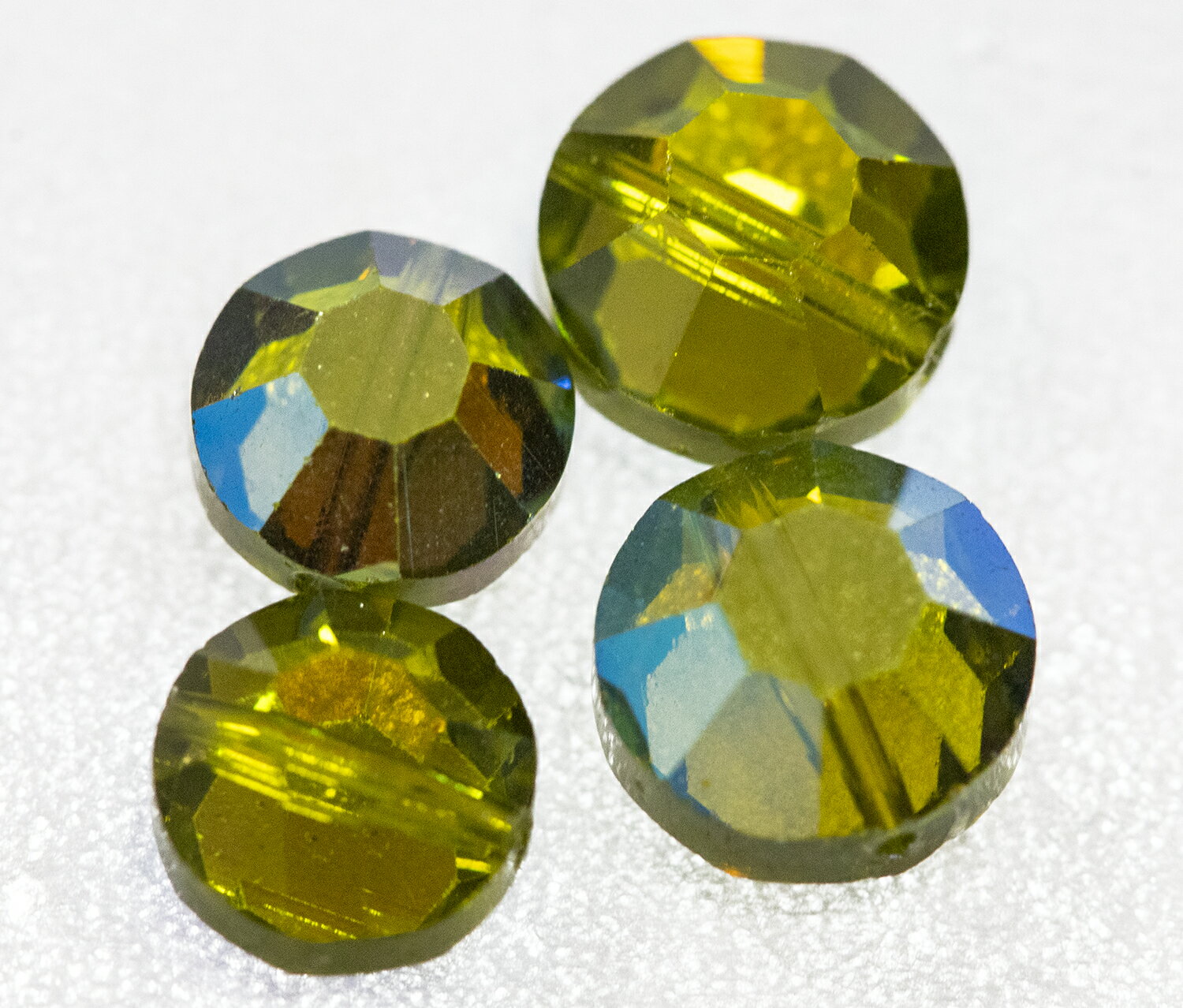 ヴィンテージ スワロフスキー ビーズ オリバインAB #5100 8ミリ 4個 ビーズパーツ アクセサリーパーツ スワロ