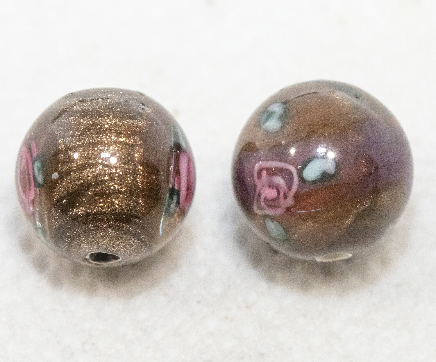 ボヘミアンビーズ チェコローズ クラシック ラウンド8ミリ クリスタル 2個 チェコビーズ ビーズパーツ アクセサリーパーツ