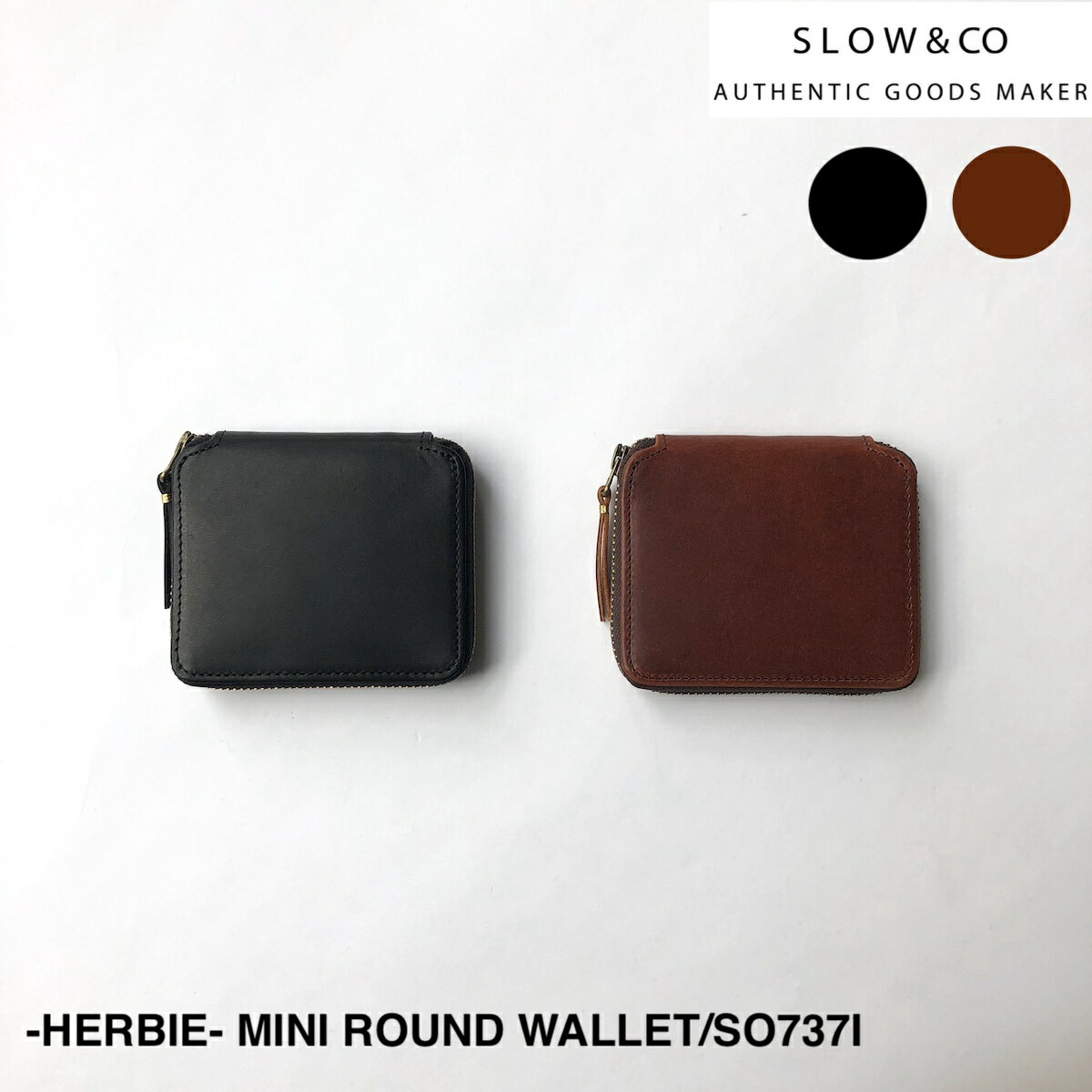 スロウ 革財布 メンズ 【SLOW】スロウ -HERBIE- MINI ROUND WALLET | メンズ レディース ウォレット レザー レザーウォレット ミニウォレット スマートウォレット コンパクトウォレット ラウンドジップ ラウンドジップウォレット 革 財布 革財布 二つ折り 二つ折り財布 折りたたみ財布 日本製