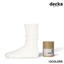 【decka】デカ CASED HEAVY WEIGHT PLAIN SOCKS メンズ レディース ユニセックス カジュアル ソックス カジュアルソックス リブ リブソックス ヘビーウェイト ヘビーウェイトソックス レギュラー レギュラーソックス ギフト 靴下