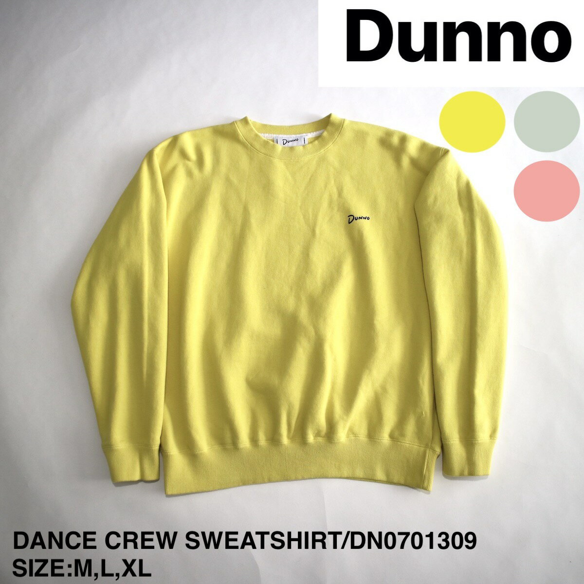 SALE セール 50 OFF【Dunno】ダノウ DANCE CREWNECK SWEATSHIRT メンズ レディース スウェット メンズスウェット レディーススウェット プリント プリントスウェット グラフィック グラフィックスウェット クルーネック クルーネックスウェット ブランド