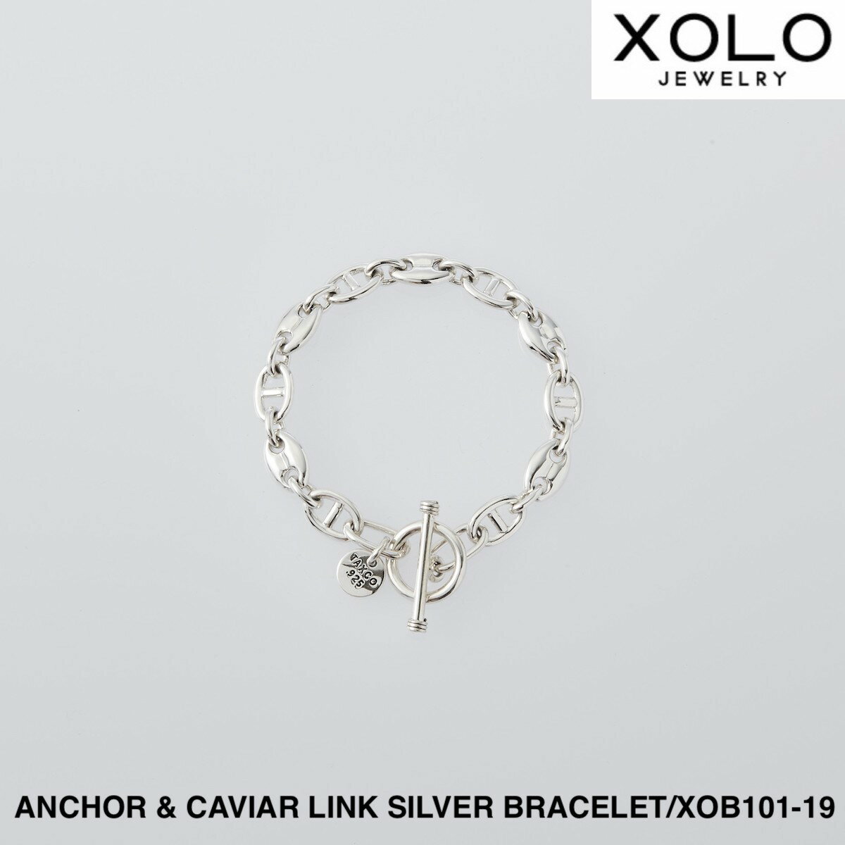 【XOLO JEWELRY】ショロジュエリー ANCHOR CAVIAR LINK SILVER BRACELET -10mm- ユニセックス アクセサリー ブレスレット シルバー シルバーアクセサリー シルバーブレスレット アンカーリンクブレスレット キャビアリンクブレスレット ジュエリー メキシカンジュエリー