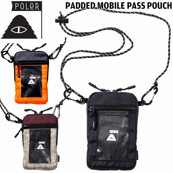 ���Ͳ����� ���� �ѥ������� �ݡ��顼 �ѥǥåȥ�Х���ѥ��ݡ��� POLER PADDED MOBILE PASS POUCH �᡼����