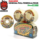 スケボー ウィール スピットファイア SPITFIRE WHEELS F4 99DU MAULERS CONICAL FULL 53mm NATURAL 4個s...