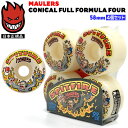 スケボー ウィール スピットファイア SPITFIRE WHEELS F4 99DU MAULERS CONICAL FULL 58mm NATURAL 4個s...