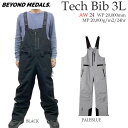 スノーボード ウェア 24-25 BEYONDMEDALS ビヨンドメダル TECH BIB PNT 3L テックビブ 24-25-PT-BML