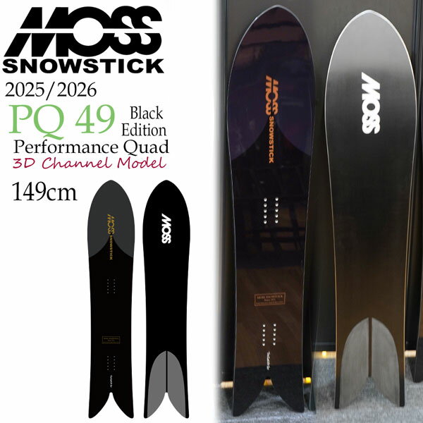 ͽ 25-26 ⥹Ρƥå ԡ塼 MOSS SNOWSTICK PQ 49 BLACK Ρܡ  25-26-...