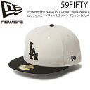 ニューエラ キャップ NEW ERA 5950 GORO ロサンゼルス・ドジャース ストーン/ブラック 帽子 ポリエステル