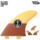 CAPTAIN FIN LvegC tB CF-LARGE THRUSTER TWIN TAB FCS gC tB