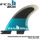 T[t{[h tB FCS2 PERFORMER PC QUAD REAR 2 RETAIL FINS TEAL/BLACK ptH[}[ NAbhA tB