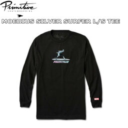 PRIMITIVE MOEBIUS SILVER SURFER L/S TEE BLACK プリミティブ SK8 長袖 Tシャツ メール便配送
