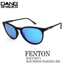 TOX t@bV X|[c DANG SHADE _VFCY FENTON BLACK SOFT X BLUE MIRROR POLARIZED LENS tFg y lC