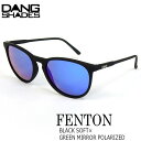 TOX t@bV X|[c DANG SHADE _VFCY FENTON BLACK SOFT X GREEN MIRROR POLARIZED tFg y lC