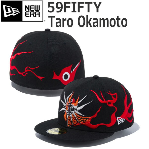 キャップ 帽子 ニューエラ NEW ERA 59FIFTY 岡本太郎 Taro Okamoto ブラック