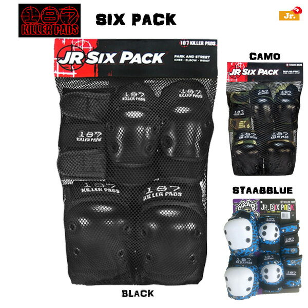 187 KILLER PADS L[pbh JR WjA SIX PACK(ELBOW,KNEE,WRIST) qp3_Zbg SK8 XP[g Xg[gX|[cp