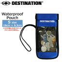 デスティネーション DESTINATION Waterproof Pouch Sサイズ BLUE ウォータープルーフポーチ メール便配送