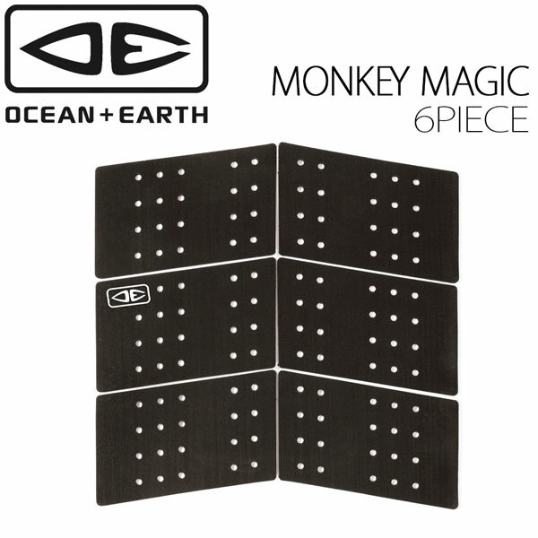 デッキパッド O&E オーシャンドアース MONKEY MAGIC モンキーマジック 6 PIECE BLACK CENTER DECK