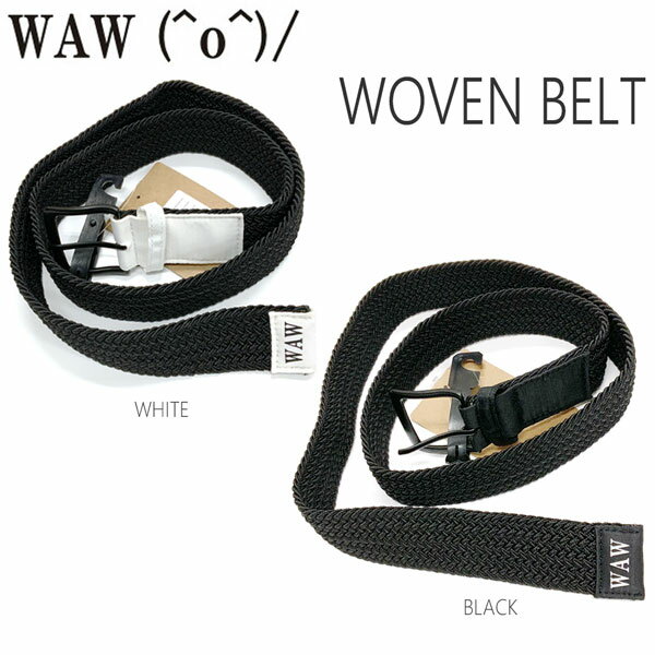 【正規代理店商品】 ●BRAND：WAW(ワウ) ●品 番：WAW-52 ●品 名：WOVEN BELT (ウォーベンベルト) スキー スノーボード ストレッチ ベルト ●カラー：BLACK / WHITE ●素 材 : NYLON TWILL ※商品写真の色は、OS、ブラウザ、ディスプレイ、 などにより実際のものとは多少異なる場合があります。 ご了承の上ご購入ください。