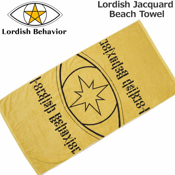 ローディッシュビヘイビア Lordish Behavior Jacquard Beach Towel 今治タオル生地 ジャガードビーチタ..