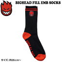 \bNX Xsbgt@CA SPITFIRE BIGHEAD FILL EMB SOCKS BLACK/RED C [֔z