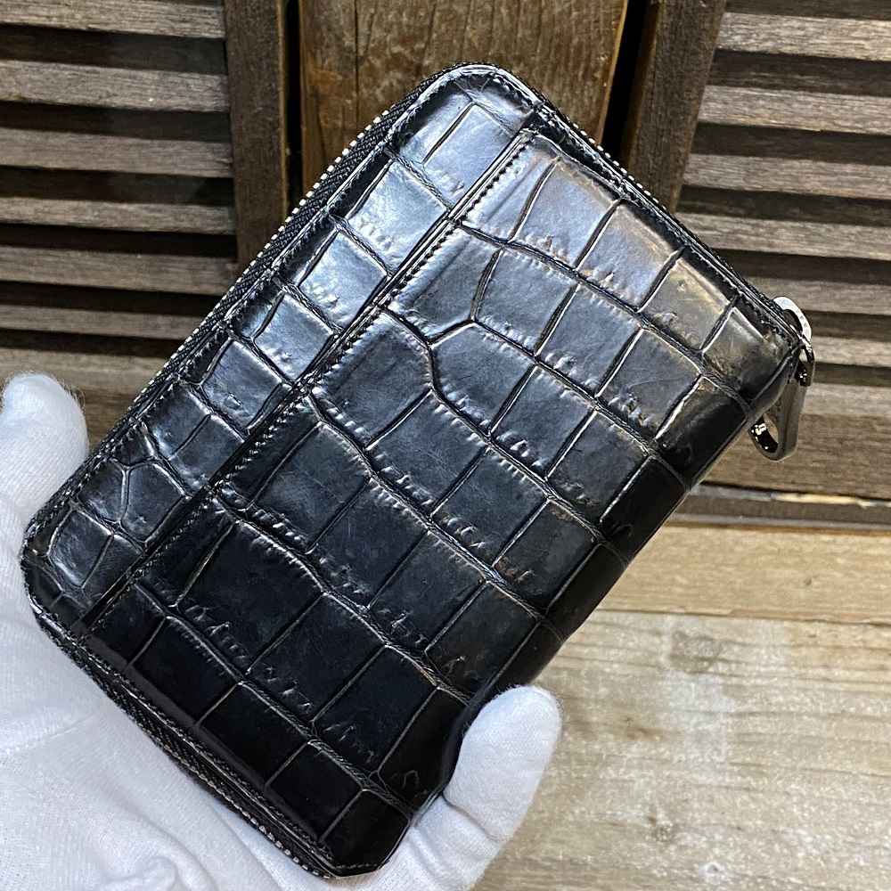 楽天市場】ワニ革 財布 二つ折り(素材(貴金属)真鍮)の通販 楽天市場】ワニ革 財布 二つ折り(素材(貴金属)真鍮)の通販
