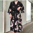 羽織 レディース 着物 カーディガン UVカット 鶴柄 七分袖 ロング丈 薄手 浴衣 和風 和服 花火大会 お祭り トップス アウター きれいめ おしゃれ .+