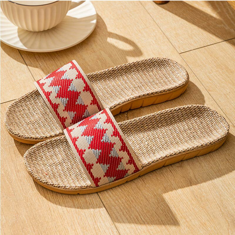 ルームシューズ 自宅用 来客用 レディース メンズ 麻 サンダル 夏用 蒸れないスリッパ 静音 夏秋 ルームシューズ 涼感 室内シューズ