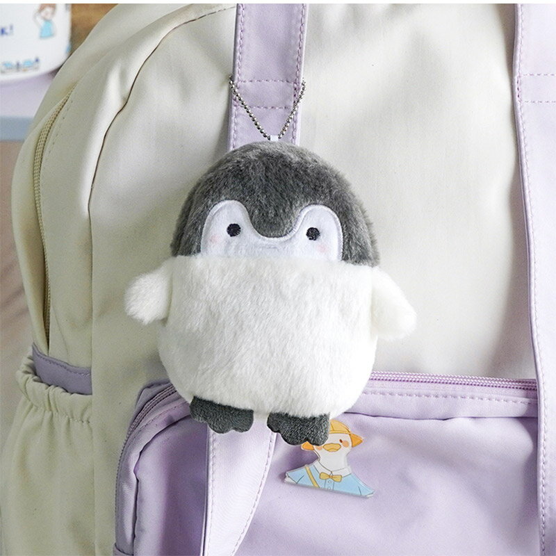 収納ポーチ 小物入れ コインケース ミニポーチ 動物柄 ペンギン モチーフ ぬいぐるみ コンパクト イヤ..