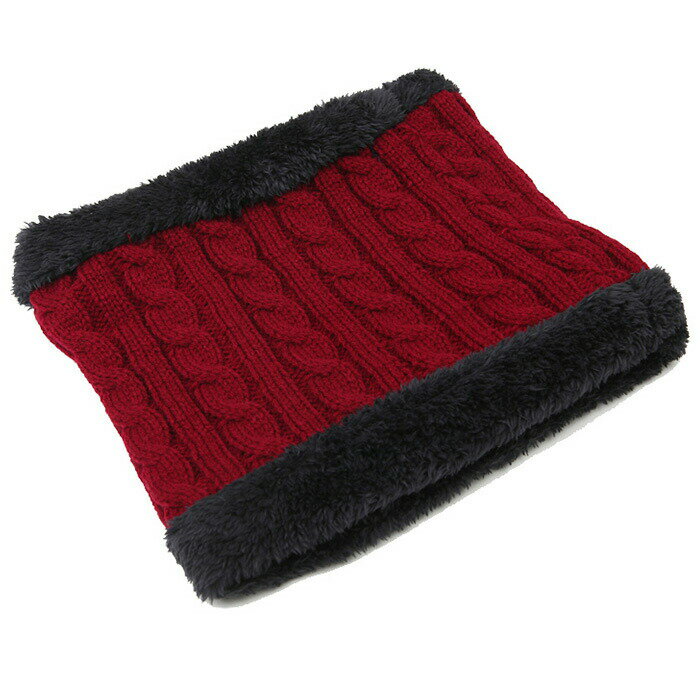 即納 ネックウォーマー マフラー 数量限定 激安 メンズ ニット ケーブル編み 裏起毛 裏ボア付き 厚手 防寒対策あったか 男性用 メール便可