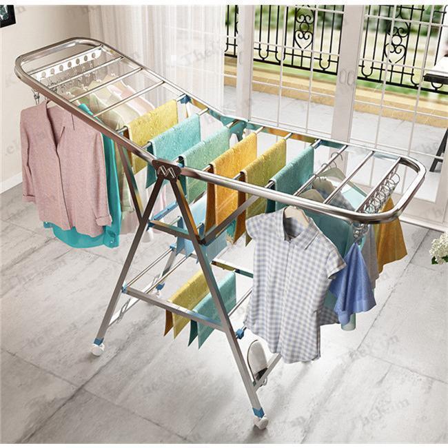 洗濯物干し 布団ハンガー 物干し スタンド 折りたためる 物干し台 室内 タオルハンガー ベランダ 屋外 ..