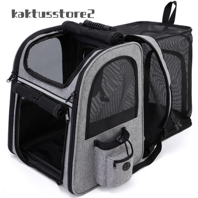 ペットリュック ペット 犬 猫 リュック 拡張版 キャリーバッグ ペットキャリー 折り畳み式 犬用 猫用 小型犬 小動物 旅行 通院 ペット お出かけ 3カラー
