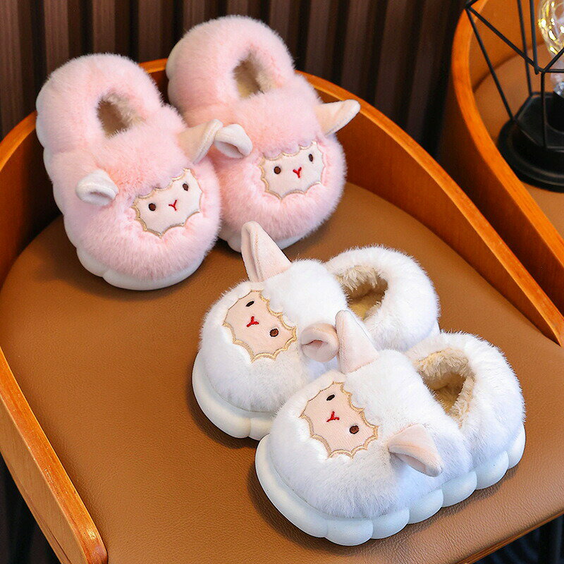 子供用 ルームシューズ 秋冬 もこもこボア アニマル 室内履き 男の子 女の子 防寒 暖かい ふわふわ 厚手 ウサギ