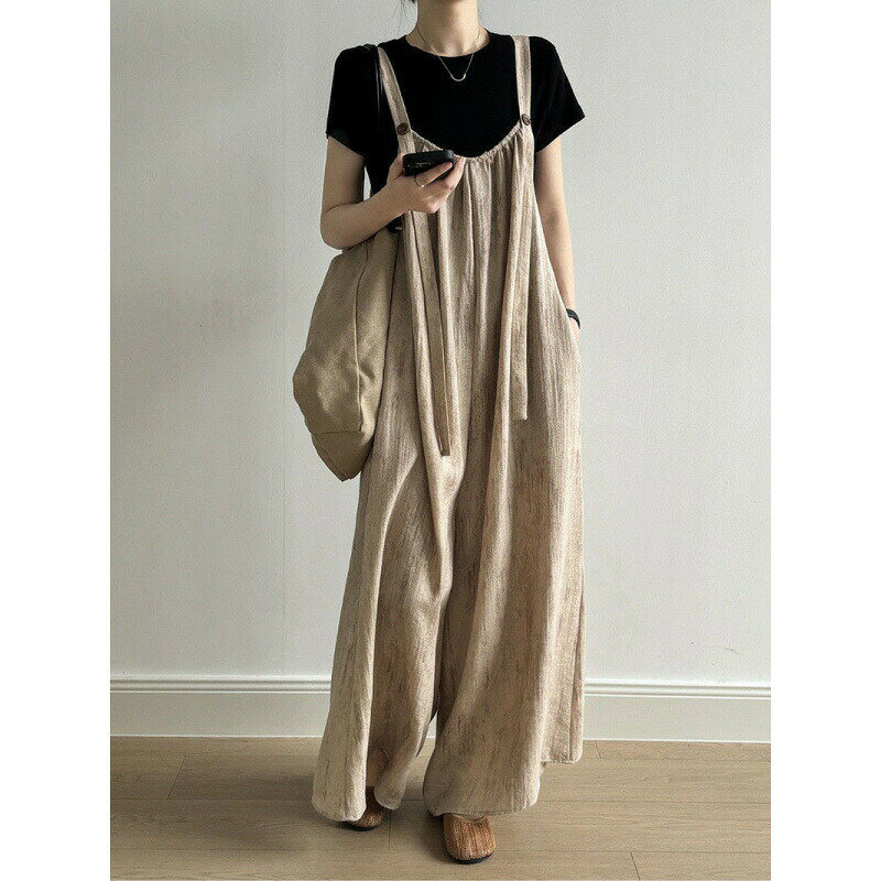 レディース サロペットスカート ジャンパースカート サロペット ワンピース ジャンパー スカート キャミワンピース オールインワン オーバーオール サスペンダー つりスカート ロングワンピース ロング マキシ カジュアル ゆったり 春夏