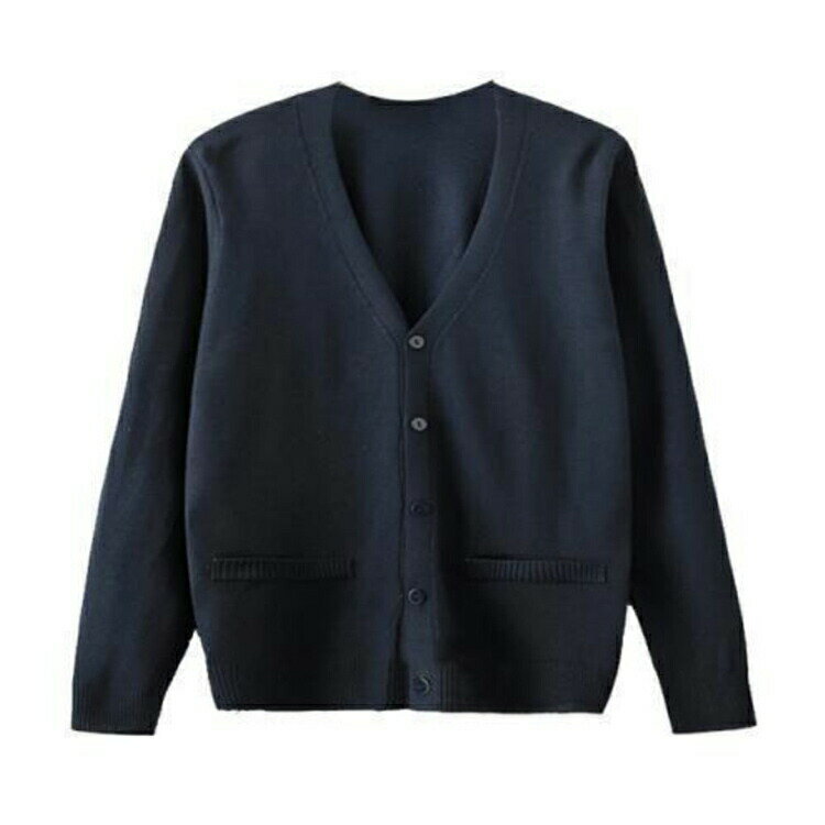 ニット グレー 全8サイズ・! カーディガン セーター 制服 スクール スクールセーター 男女兼用 Vネック..
