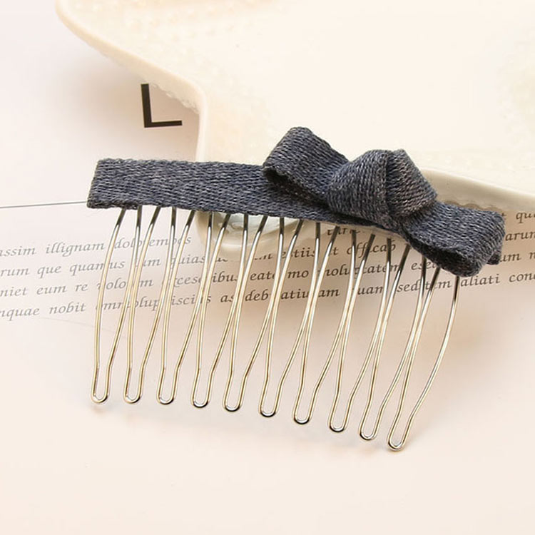 コーム リボン ミニ ヘアアクセサリー ヘアコーム 髪飾り ヘッドドレス ヘッドアクセ ウェディング 結..