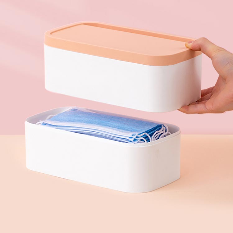 Verve Collectionのマスクストッカー 収納ケース ボックス マスクケース マスクホルダー マスク入れ 収納用品 大容量 使いやすい 使い捨てマスク シンプル 防水 防塵｜アングル2