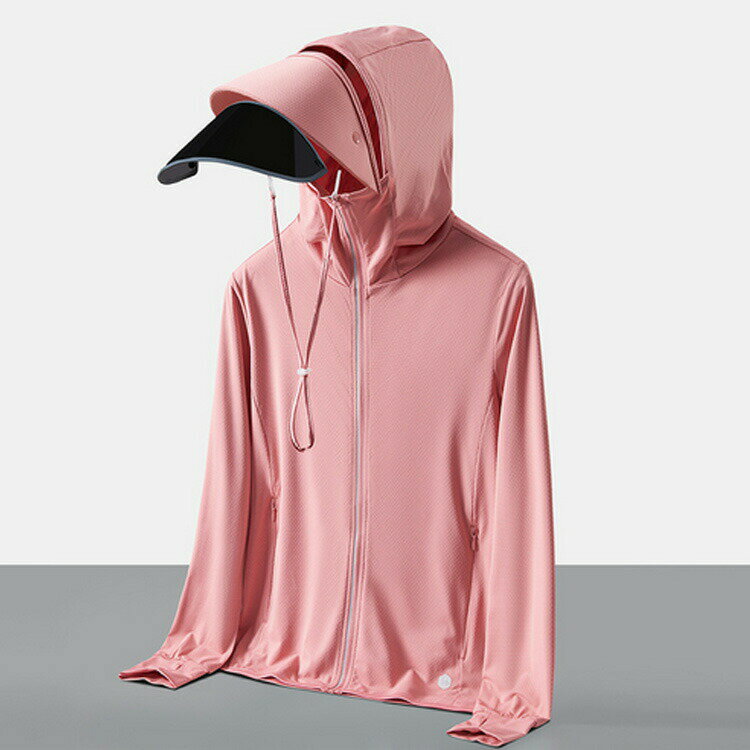 ひんやり パーカー パーカー 遮光 ラッシュガード 冷感 メンズ 薄手 uvパーカー レディース 長袖 ジップアップ つば アウター uvカット UVカット メッシュ素材 通気 指穴 フード 冷房対策 体型カバー サンバイザー uvカット 日よけ対策 紫外線 日焼け防止 服 uv
