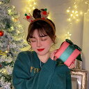 クリスマス カチューシャ 2個セット コスチューム サンタクロース トナカイ トナカイの角 雪だるま レデイース ヘアアクセサリー レッド プレゼント 髪飾り ...
