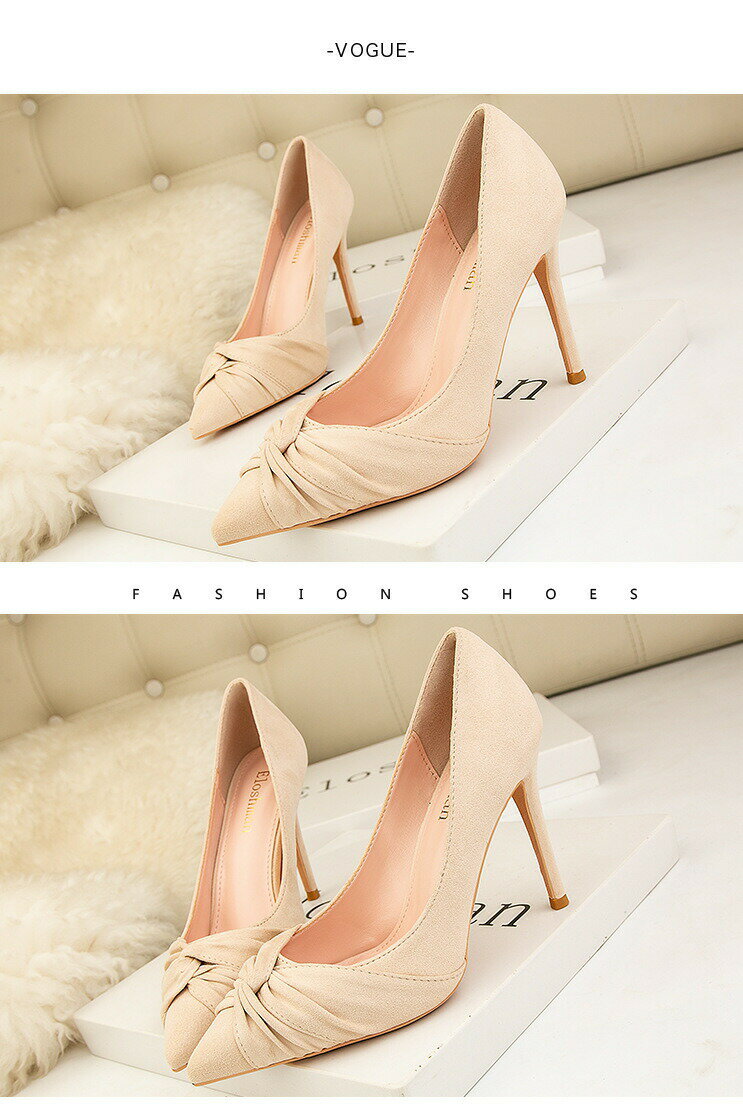 パンプス 10cmヒール スエード ハイヒール ピンヒール ポインテッドトゥ パンプス ベージュ ピンク ブ..