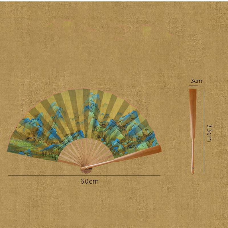 扇子 メンズ レディース 漢字 中国風 文化 縁起がよい 風景 山水画 綺麗 自然風景 ギフト プレゼント ..