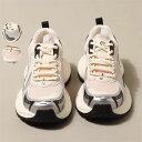スニーカー レディース 厚底靴 ダッドスニーカー 背が高くなる靴 厚底 メッシュ 春 夏 秋 シューズ 靴 スポーツ ウォーキングシューズ 通気性良い きれいめ 軽量 痛くない 歩きやすい 滑り止め 快適 厚底スニーカー 大きいサイズ ローカット おしゃれ カジュアル 通勤 通学