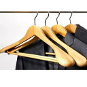 ハンガー 木製ハンガー 6本セット 衣類ハンガー 洋服ハンガー メンズ レディース ズボンバーが付いた衣類ハンガー 型崩れ防止 360度回転