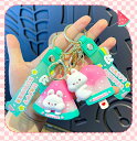 スイカ アイスクリーム キーホルダー 2個セット 夏 おしゃれ かわいい うさぎ アイスクリームキーホルダー プレゼント 贈り物 誕生日 バッグチャーム キーチェーン アクセサリー バックパックの装飾品 記念 ギフト カップル 小物 雑貨